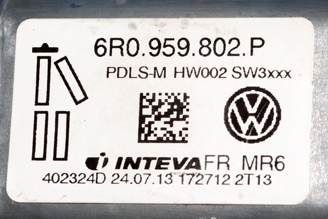 Ruteheis høyre foran til VW Amarok 2010-2016 (Type I, Fase 1)  (VAG|6R0 959 802 P|)
