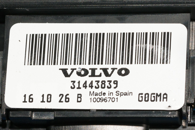 Bryter lys til Volvo XC60 2014-2017 (Type I, Fase 2) (VOLVO|31443839|)