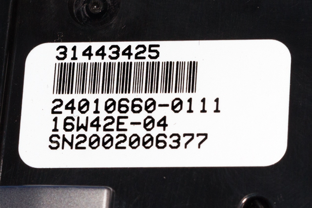 Bilstereo navigasjon betjeningspanel til Volvo XC60 2014-2017 (Type I, Fase 2) (VOLVO|31443425|)