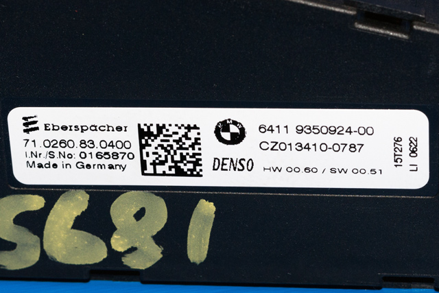 Varmeapparat register til BMW X1 2015-2022 (F48) (F48) (BMW|9 350 924|)