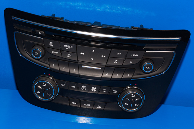 Varmeapparat betjening til Peugeot 508 2011-2014 (Type I, Fase 1) (PEUGEOT|98 023792 XZ|)