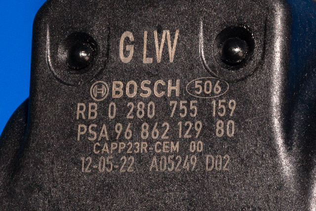 Pedal gass til Peugeot 508 2011-2014 (Type I, Fase 1) (BOSCH|0 280 755 159|96 862129 80|)