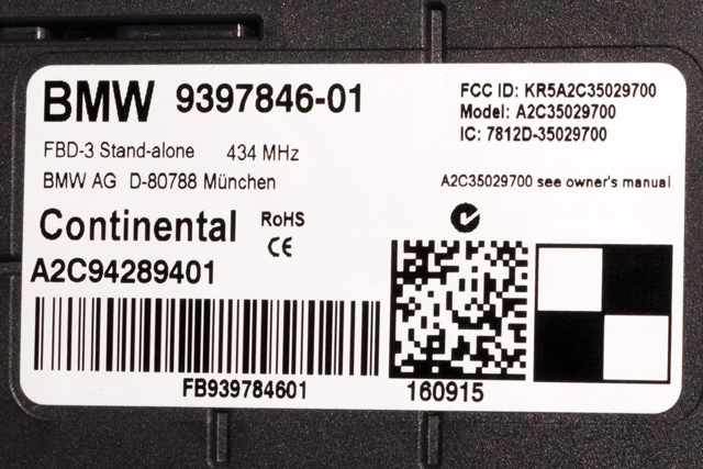 Styreenhet diverse til BMW X1 2015-2022 (F48) (F48) (BMW|6 397 846|)