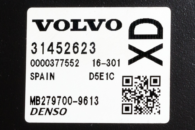 Styreenhet motor til Volvo XC60 2014-2017 (Type I, Fase 2)  (DENSO|279700-9613|31452623|)