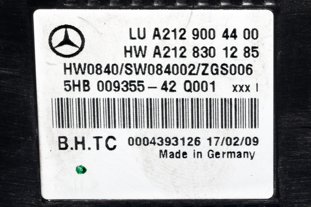 Varmeapparat betjening til Mercedes E-Klasse, Coupe/Cab 2009-2013 (Fase 1) (C207) (C207) (HELLA|5HB 009 355-42|A 212 900 44 00|)