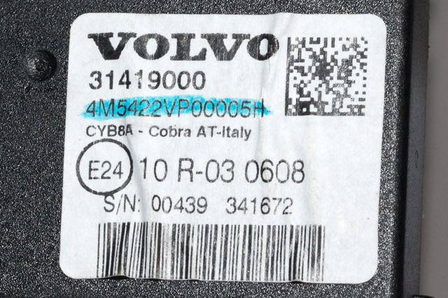 Sensor diverse til Volvo XC60 2014-2017 (Type I, Fase 2)  (VOLVO|31419000|)