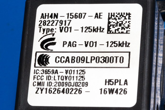 Tenningslås til Volvo XC60 2014-2017 (Type I, Fase 2)  (FORD|AH4N-15607-AE|28227917|)
