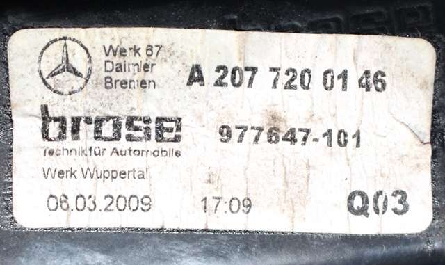 Ruteheis venstre til Mercedes E-Klasse, Coupe/Cab 2009-2013 (Fase 1) (C207) (C207) (MERCEDES|A 207 820 03 42|)
