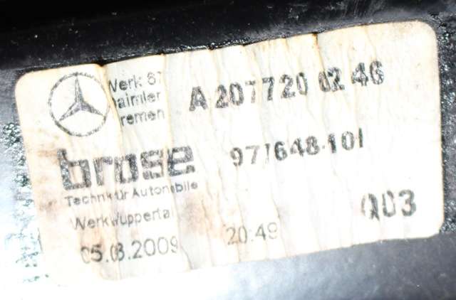 Ruteheis høyre til Mercedes E-Klasse, Coupe/Cab 2009-2013 (Fase 1) (C207) (C207) (MERCEDES|A 207 820 04 42|)