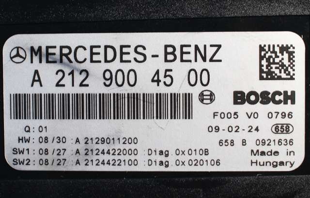 Styreenhet (SAM - Signal Acquisition Module) til Mercedes E-Klasse, Coupe/Cab 2009-2013 (Fase 1) (C207) (C207) (MERCEDES|A 212 900 45 00|)
