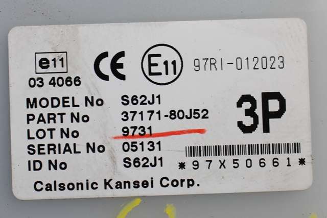 Styreenhet nøkkelfri/keyless til Suzuki SX4 2009-2013 (Type I, Fase 2)  (SUZUKI|37171-80J52|)