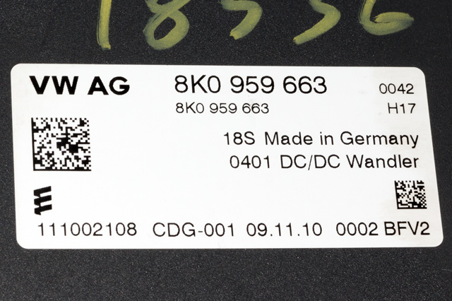 Styreenhet diverse til Audi A4 2007-2014 (Type IV) (B8) (B8) (VAG|8K0 959 663|)