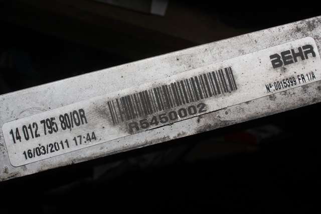 Radiator (manuell gir) til Renault Master 2010-2013 (Type III, Fase 1)  (BEHR|R5450002|1401 279580|)