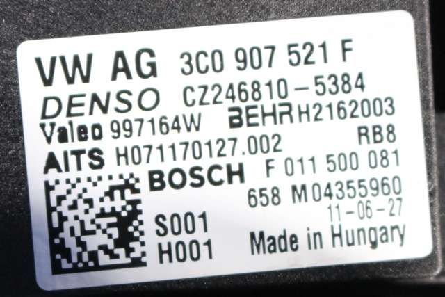 Varmeapparat motor til Škoda Yeti 2009-2013 (Fase 1) (VAG|3C1 820 015 Q|)