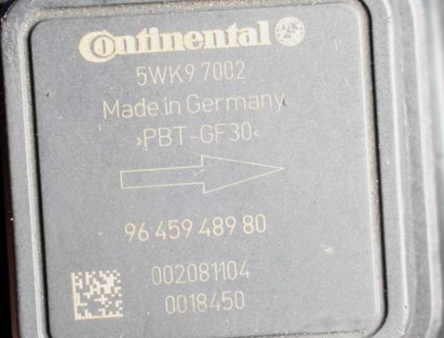 Luftmengde/luftmassemåler til Peugeot Expert 2007-2016 (Type II) (CONTINENTL|5WK9 7002|96 459489 80|)