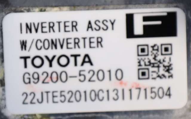 Inverter hybrid til Toyota Yaris 2012-2014 (Type III, Fase 1)  (TOYOTA|G9200-52010|)
