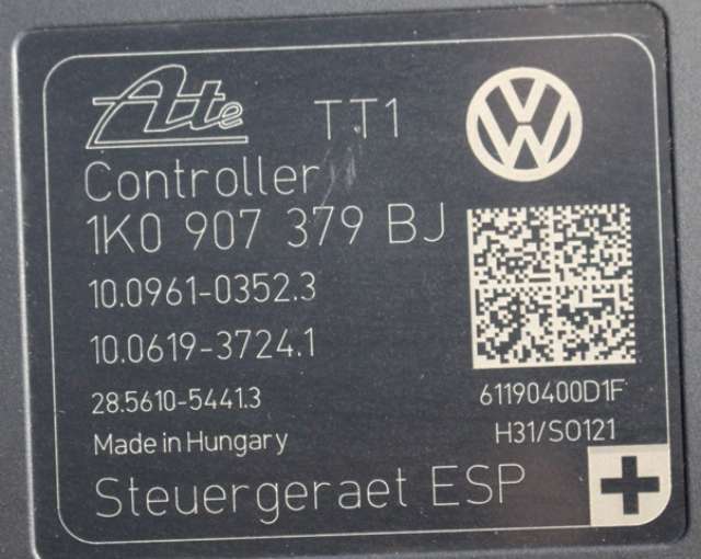 ABS sentral til Škoda Yeti 2009-2013 (Fase 1)  (VAG|1K0 614 517 DE|)