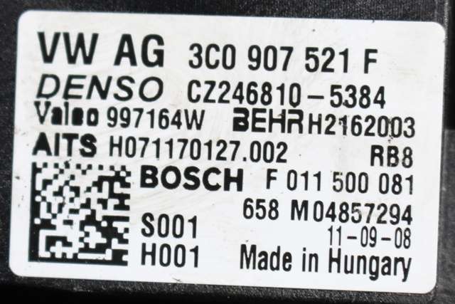 Varmeapparat motor til Škoda Yeti 2009-2013 (Fase 1)  (VAG|3C1 820 015 Q|)