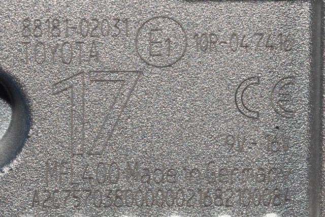 Kamera til Toyota Auris 2015-2019 (Type II, Fase 2) (TOYOTA|88181-02031|)