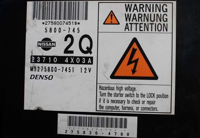 Styreenhet motor til Nissan Navara 2005-2010 (Fase 1) (D40) (D40) (DENSO|275800-7451|23710-4X03A|)
