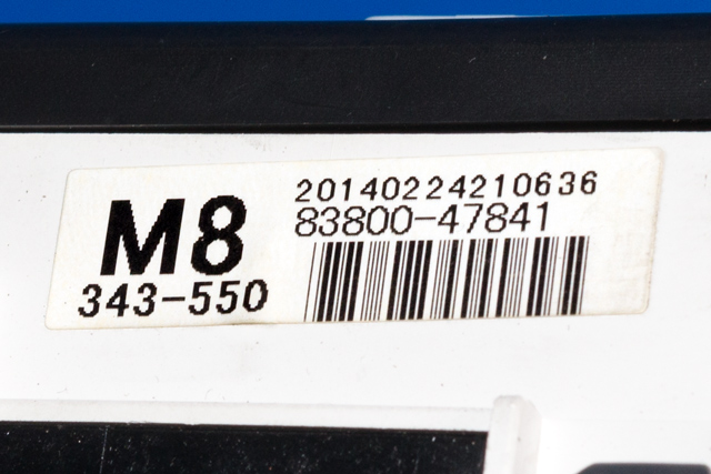 Instrumentpanel til Toyota Prius +7 2012-2020 (Type III) (stasjonsvogn) (stasjonsvogn) (TOYOTA|83800-47841|)