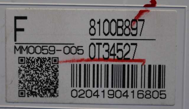 Instrumentpanel til Mitsubishi Outlander 2012-2015 (Type III, Fase 1)  (MITSUBISHI|8100B897|)