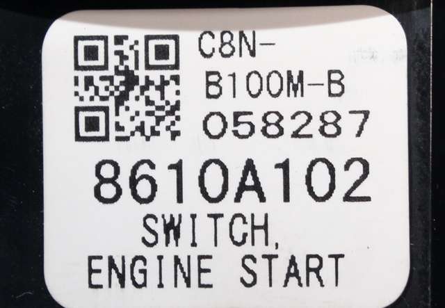 Bryter start/stopp til Mitsubishi Outlander 2012-2015 (Type III, Fase 1)  (MITSUBISHI|8610A102|)