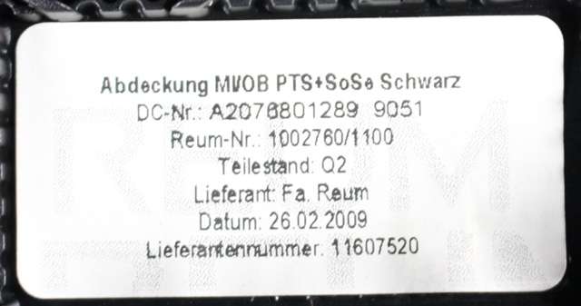 Dashbord diverse til Mercedes E-Klasse, Coupe/Cab 2009-2013 (Fase 1) (C207) (C207) 