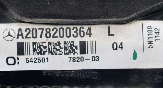 Baklykt venstre indre til Mercedes E-Klasse, Coupe/Cab 2009-2013 (Fase 1) (C207) (C207) (MERCEDES|A 207 820 03 64|)
