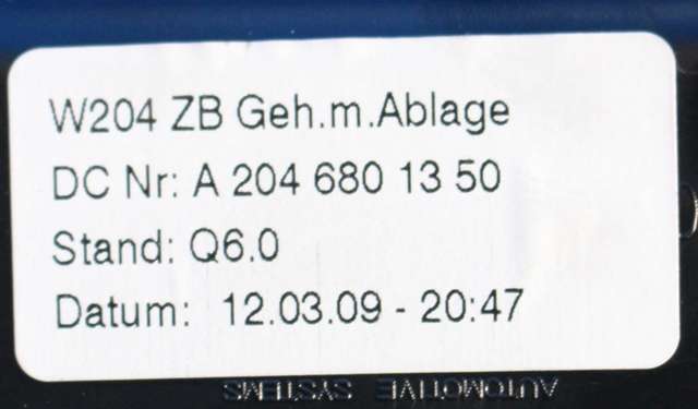 Dashbord askebeger til Mercedes E-Klasse, Coupe/Cab 2009-2013 (Fase 1) (C207) (C207) (MERCEDES|A 204 680 13 50|)