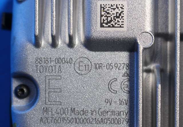 Sensor radar til Toyota Yaris 2014-2020 (Type III, Fase 2)  (TOYOTA|88181-0D040|)