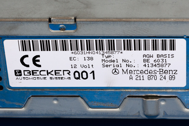 Bilstereo forsterker til Mercedes E-Klasse 2002-2006 (Fase 1) (W211) (W211) (BECKER|BE 6031|A 211 870 24 89|)