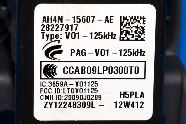 Tenningslås til Volvo V60 2010-2013 (Type I, Fase 1) (FORD|AH4N-15607-AE|28227917|)
