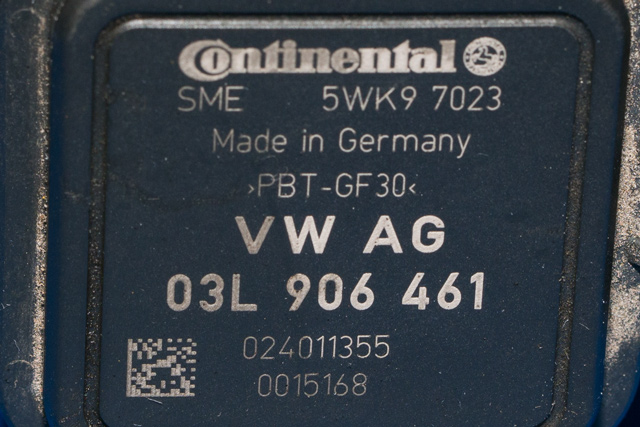 Luftmengde/luftmassemåler til VW Caddy 2010-2015 (Type III, Fase 2) (CONTINENT|5WK9 7023|03L 906 461|)
