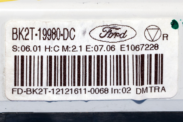 Varmeapparat betjening til Ford Transit Custom 2013-2023 (Type I)  (FORD|BK2T-19980-DC|)