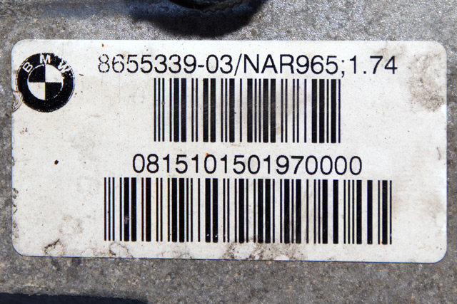 Kardang klokke bak til BMW X1 2015-2022 (F48) (F48) (BMW|8 655 339|)