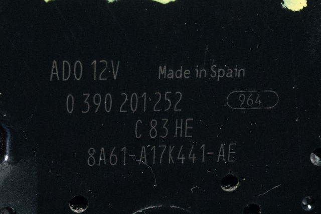 Viskermotor bakrute til Ford Fiesta 2013-2017 (Type VI, Fase 2)  (BOSCH|0 390 201 252|8A61-A17K441-AE|)