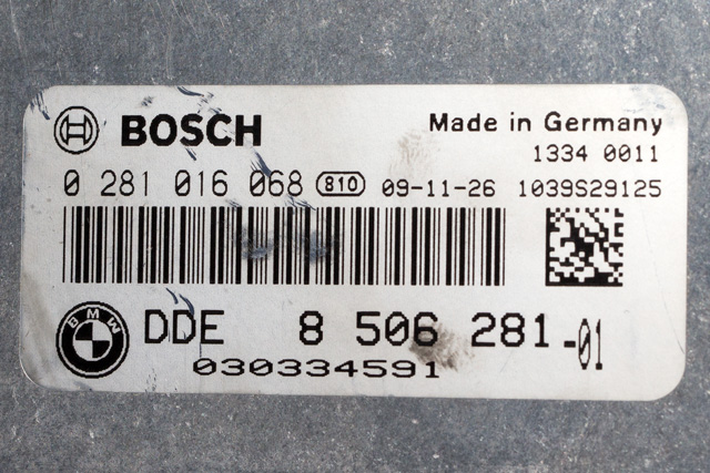 Styreenhet motor til BMW 1-Serie 2004-2011 (E81/E82/E87/E88) (E81/E82/E87/E88) (BOSCH|0 281 016 068|8 506 281|)