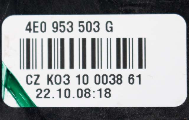 Bryter visker til Audi A6 2008-2011 (Type III, Fase 2) (C6) (C6) (VAG|4E0 953 503 G|)