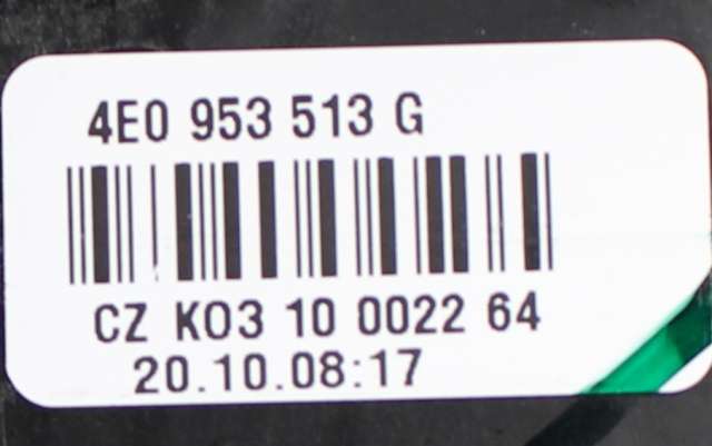 Bryter blink til Audi A6 2008-2011 (Type III, Fase 2) (C6) (C6) (VAG|4E0 953 513 G|)