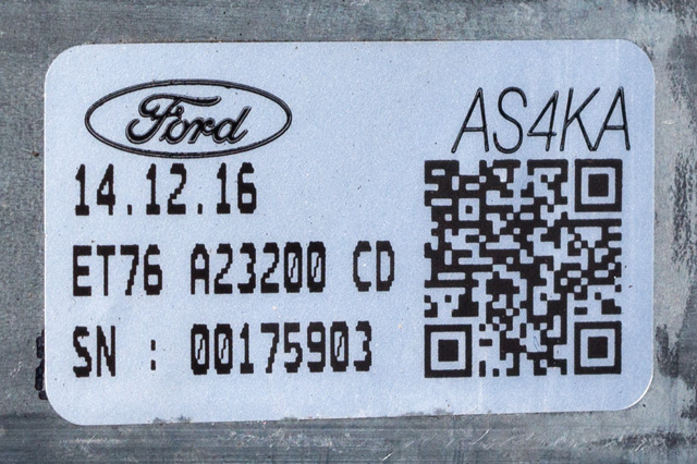 Ruteheis høyre foran til Ford Transit Courier 2014-2018 (Type I, Fase 1)  (FORD|ET76-A23200-CD|)