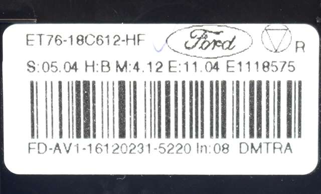 Varmeapparat betjening til Ford Transit Courier 2014-2018 (Type I, Fase 1) (FORD|ET76-18C612-HF|)
