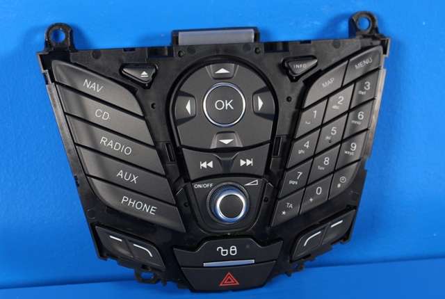 Bilstereo navigasjon betjeningspanel til Ford Transit Courier, 2014-2018 (Type I, Fase 1)  (FORD|C1BT-18K811-RA)