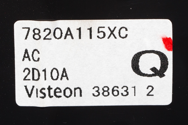 Varmeapparat betjening til Citroën C4, Aircross 2012-2017  (MITSUBISHI|7820A115XC|)