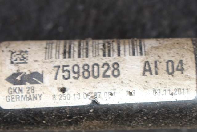 Drivaksel høyre foran, diesel/automat til BMW X3 2010-2017 (F25) (F25) (BMW|7 598 028|)