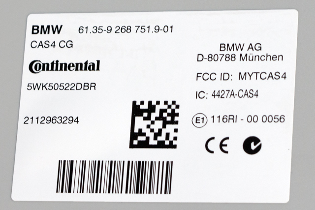 Styreenhet diverse til BMW X3 2010-2017 (F25) (F25) (CONTINENTL|5WK5 0522|61.35-9 268 751|)