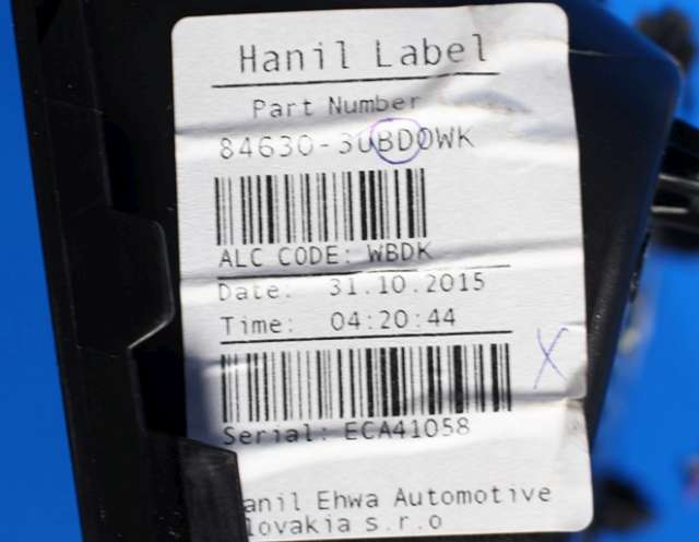 Dashbord myntrom til Kia Sportage 2010-2016 (Type III) (KIA|84630-3UBD0|)