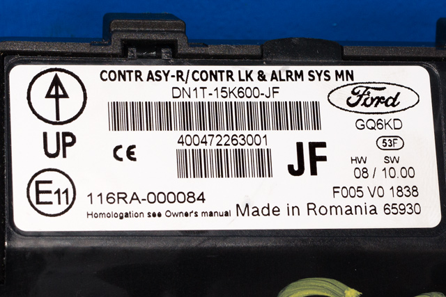 Styreenhet diverse til Ford Transit Courier 2014-2018 (Type I, Fase 1)  (FORD|DN1T-15K600-JF|)