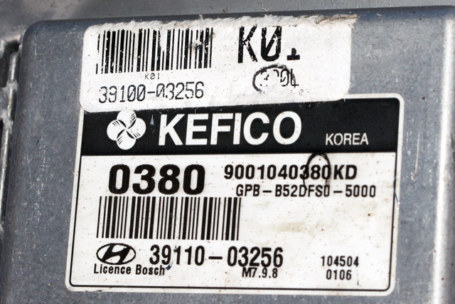 Styreenhet motor til Hyundai i20 2009-2014 (Type I) (HYUNDAI|39110-03256|)