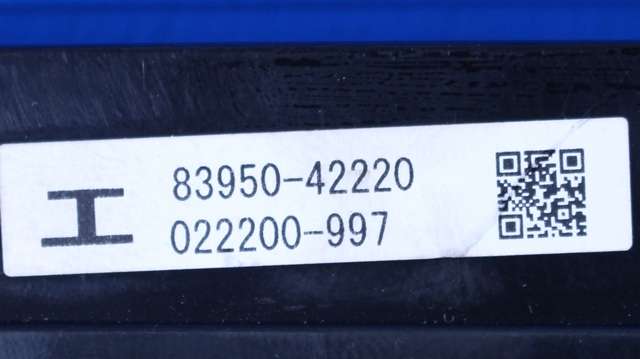 Instrument klokke til Toyota RAV4 2016-2019 (Type IV, Fase 2) (TOYOTA|83950-42220|)